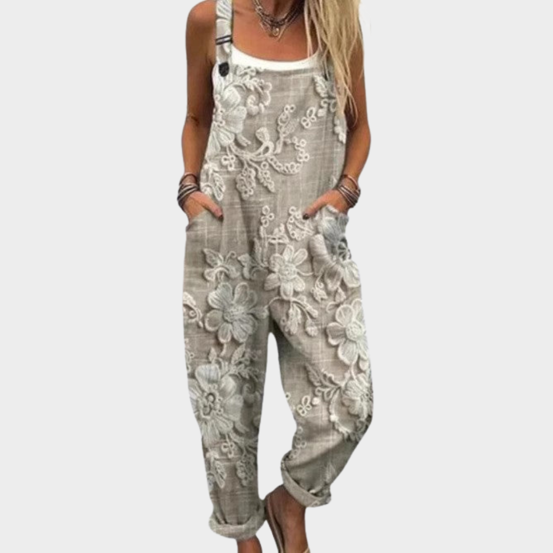 Angelia | Comfortable Printed Overalls