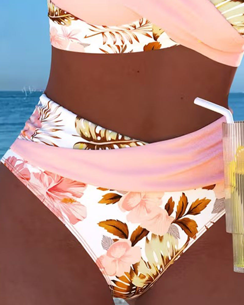 Chingyi | Floral Contrast Bikini